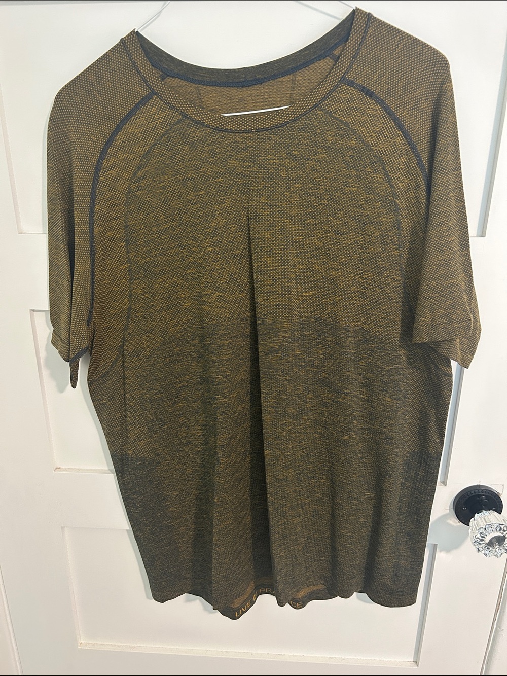 lululemon athletica Olive Green Short Sleeve Tech Tee
